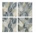 112-ston Hojas de lino gris