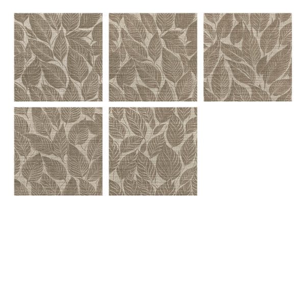 115-Stein Blätter Natur Beige