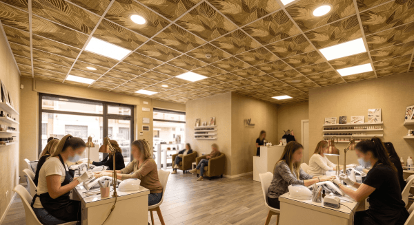 Feuilles de lin beige
