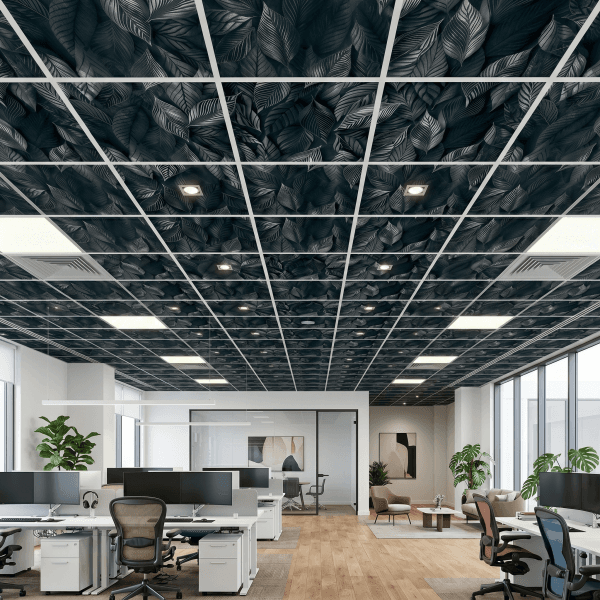 CO-128-Foglie-Nero-E-Grigio Hojas negras y grises