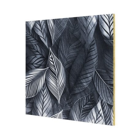 Sky Tile® - Die dekorierte Decke Schwarze und graue Blätter