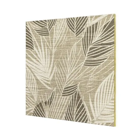 Beige Linen Leaves