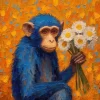 CO-171-BABOON Tiere - Satz mit 60 Teilen