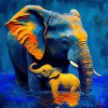 CO-171-ELEFANT Tiere - Satz mit 60 Teilen