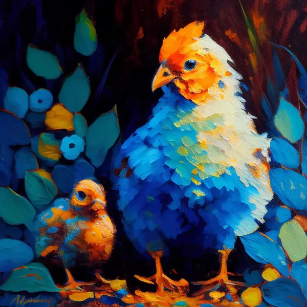 CO-171-GALLINE Tiere - Satz mit 60 Teilen