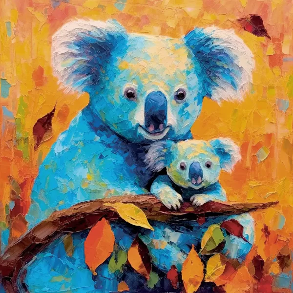 CO-171-KOALA Tiere - Satz mit 60 Teilen