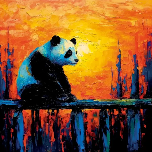 CO-171-PANDA Tiere - Satz mit 60 Teilen