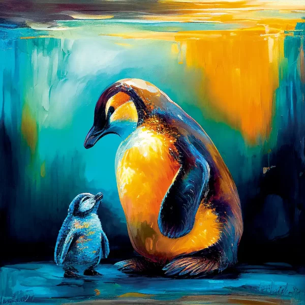 CO-171-PENGUIN Tiere - Satz mit 60 Teilen