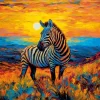 CO-171-ZEBRA Tiere - Satz mit 60 Teilen