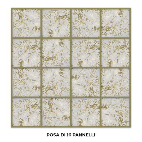 Feuilles de bambou dorées