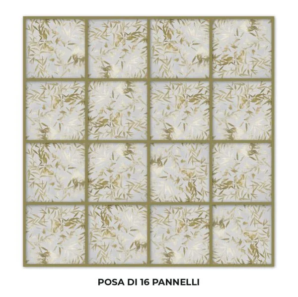 Hojas de bambú doradas