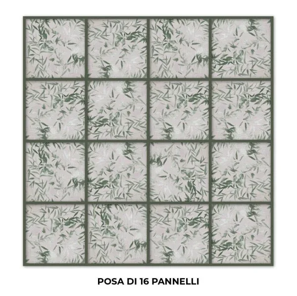 Hojas de bambú verde