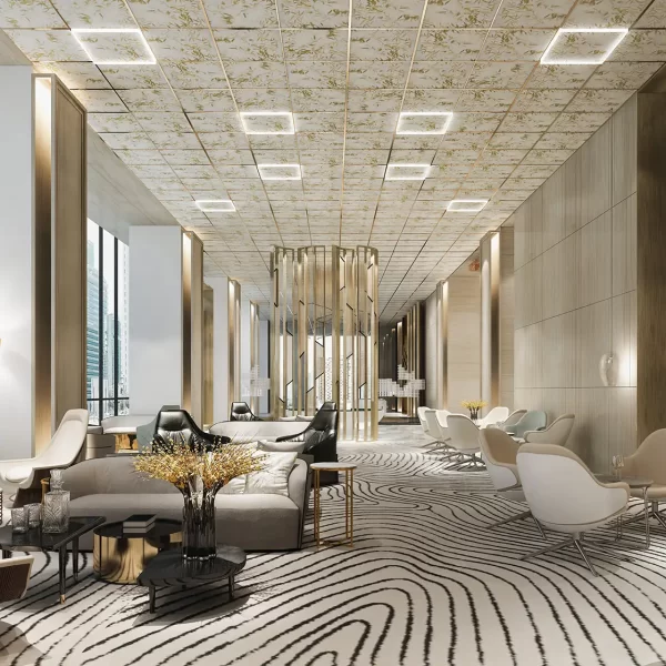 Feuilles de bambou dorées