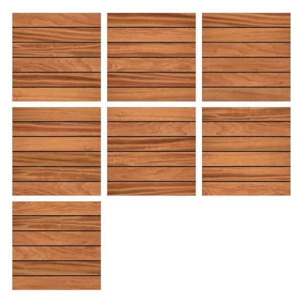 260-ston African Doussie Slats XL